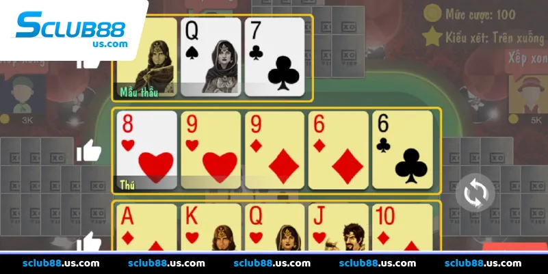 Hướng dẫn xếp bài Mậu binh và các thuật ngữ cơ bản