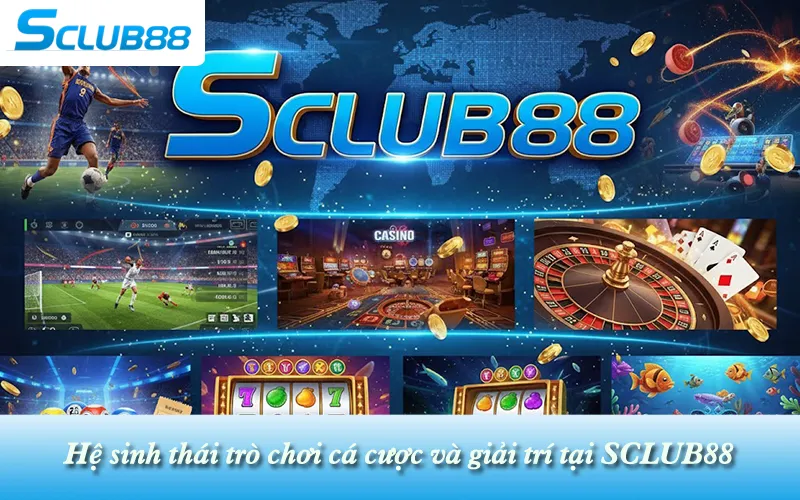 Hệ sinh thái trò chơi cá cược và giải trí tại SCLUB88